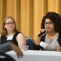 Brandy Arnold speaks about partnering with local organizations in Grand Rapids